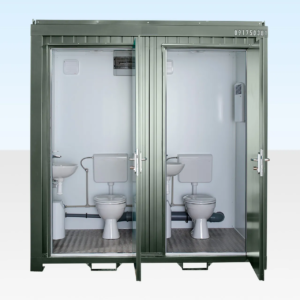 1+1 Double Mains Toilet 8Ft x 5Ft (Bottle Green)