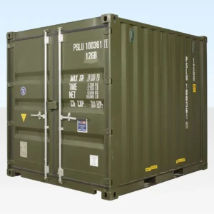 10Ft X 8Ft Shipping Container (One Trip) - Green