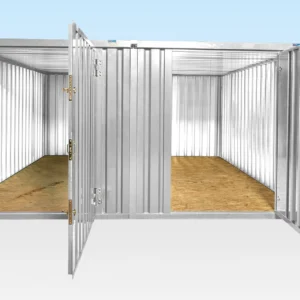 3M X 4.2M Side Linked Flat Pack Container Bundle (Galvanised)