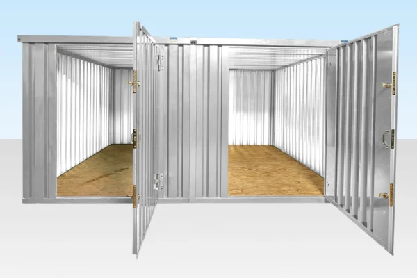 3M X 4.2M Side Linked Flat Pack Container Bundle (Galvanised)