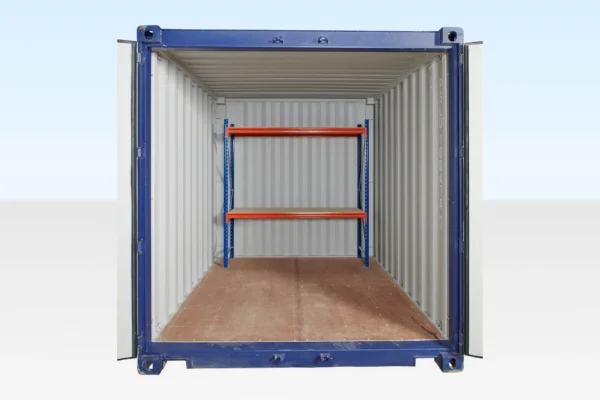 Adjustable, Heavy Duty Two Tier Racking For Rear Of Container