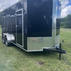 Black Anvil 7×16 Enclosed Trailer w/ 84″ Interior Height