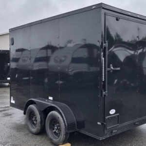 Fast Cargo 6×12 Tandem Axle Blackout Enclosed Trailer