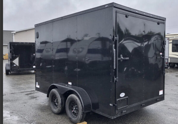 Fast Cargo 6×12 Tandem Axle Blackout Enclosed Trailer