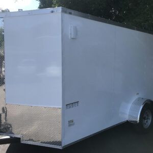 Fast Cargo 6×12 V-nose Enclosed Cargo Trailer With Ramp Door