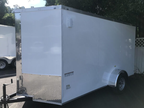 Fast Cargo 6×12 V-nose Enclosed Cargo Trailer With Ramp Door