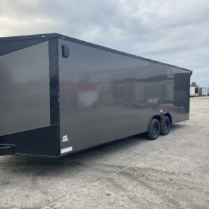 Fast Cargo 8.5×28 Enclosed Charcoal Gray Blackout Trailer