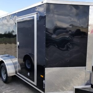 Fast Cargo Black Tandem Axle 6x12 Cargo Trailer