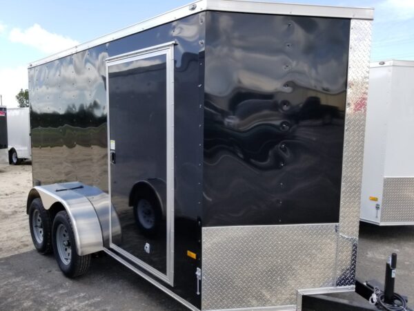 Fast Cargo Black Tandem Axle 6x12 Cargo Trailer