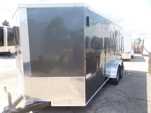 Fast Cargo Charcoal Gray 7x16 Enclosed Cargo Trailer