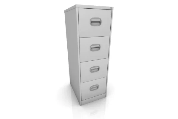 Site Office 4 Drawer Metal Filing Cabinet