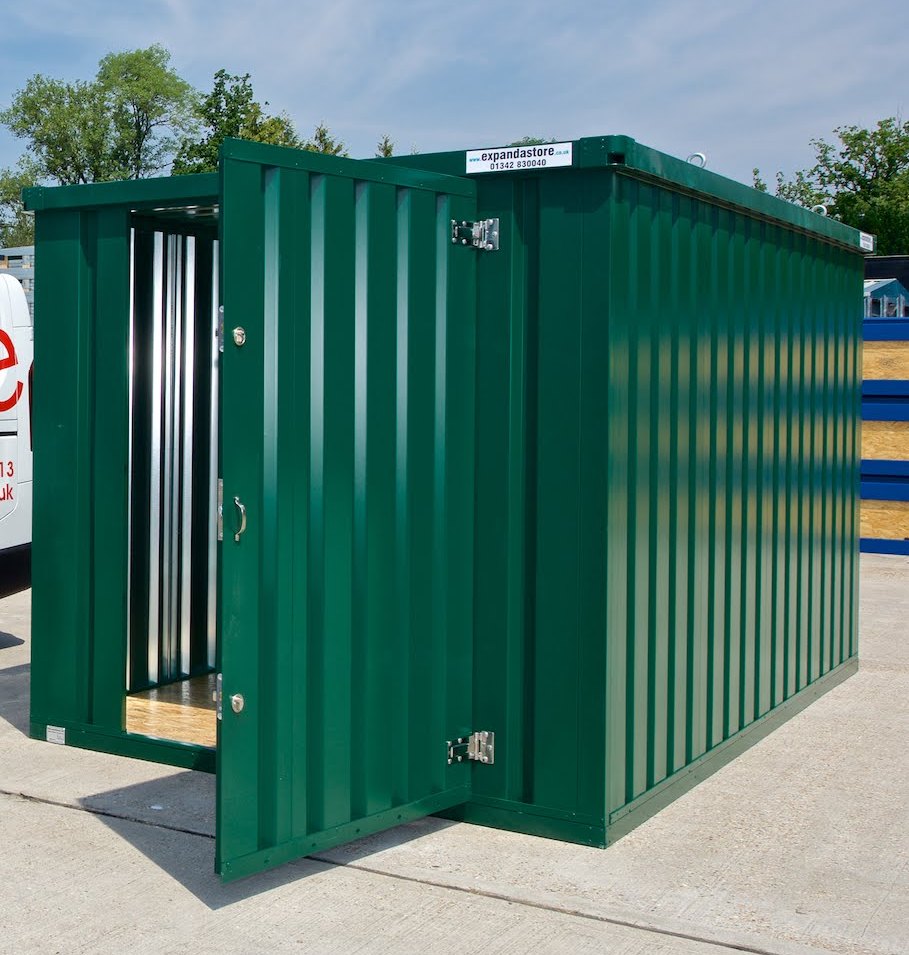 3m x 2.1m flat pack storage container