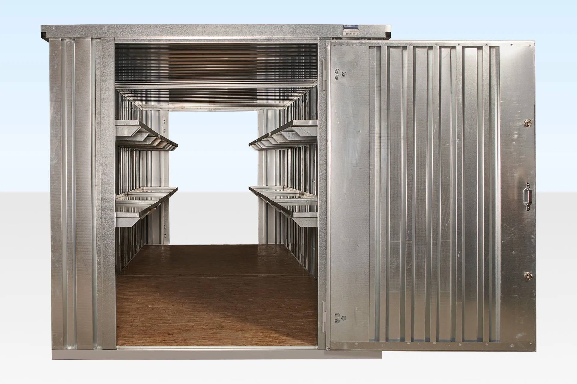 6m x 2.1m end linked flat packed container bundle (galvanized)
