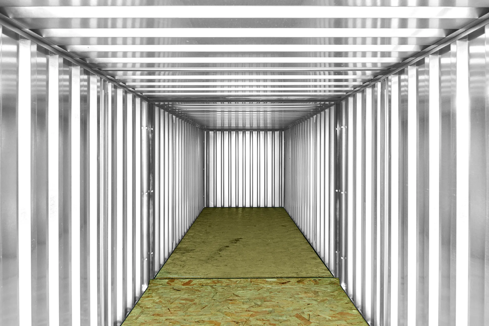 6m x 2.1m end linked flat packed container bundle (galvanized)