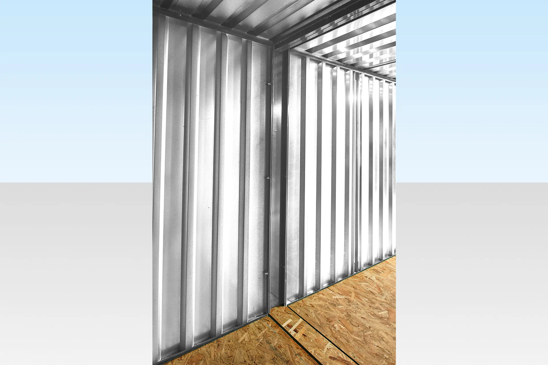 6m x 2.1m end linked flat packed container bundle (galvanized)