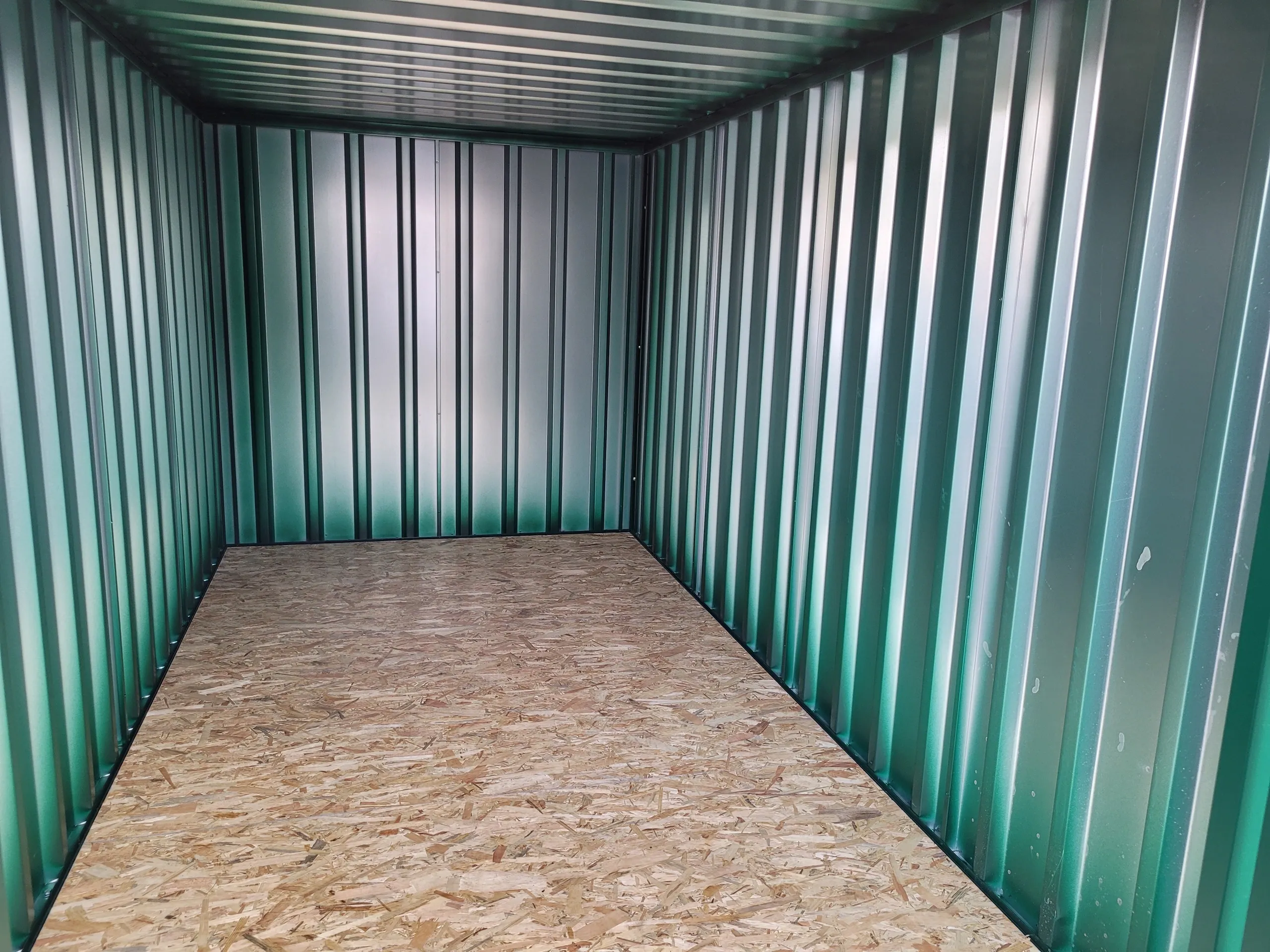 6m x 2.1m end linked flat packed container bundle (powder coated)