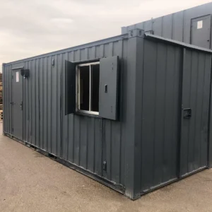 20ft x 8ft steel canteen/store cabin