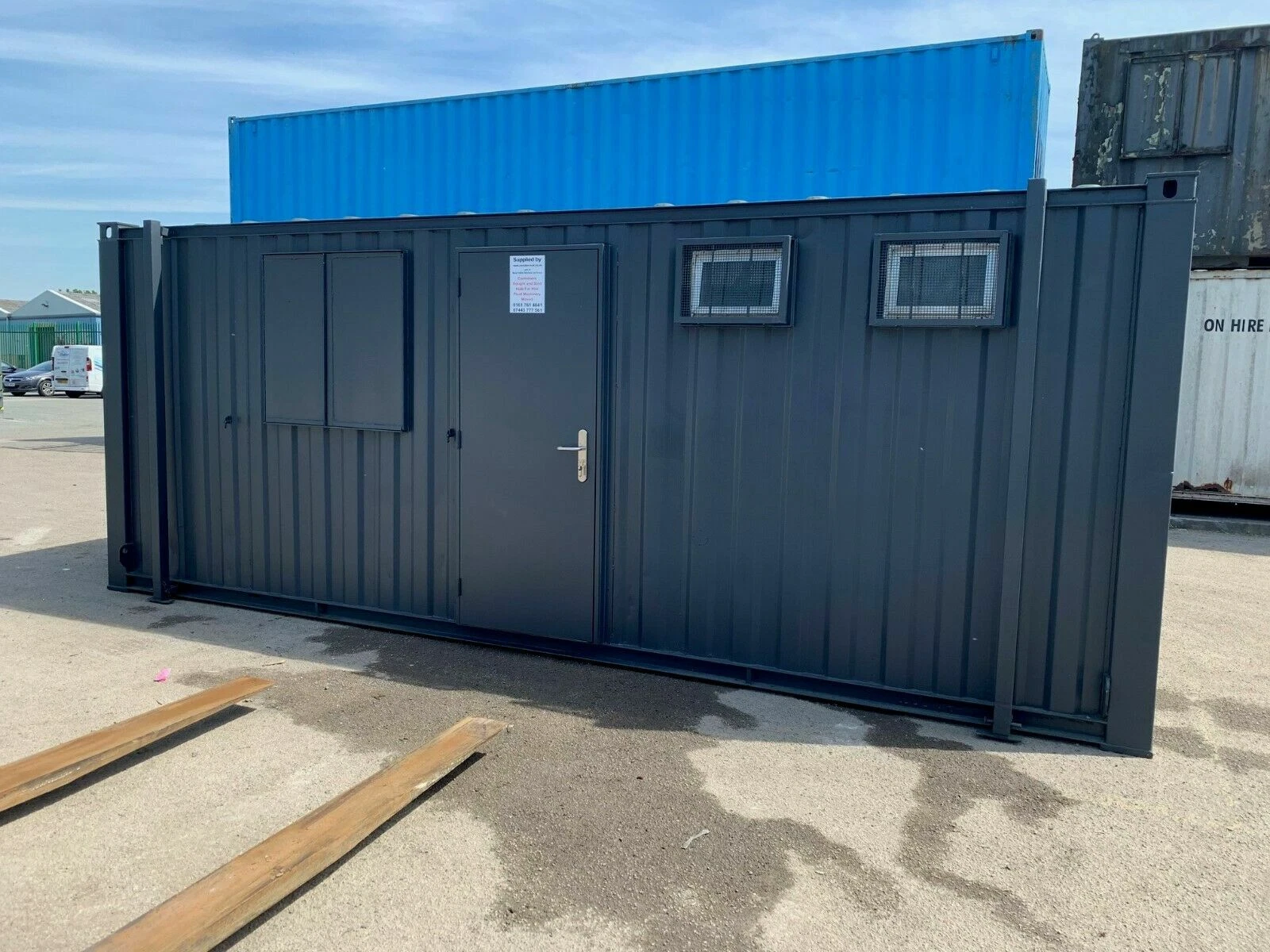 5+1 steel toilet cabin 24ft x 9ft